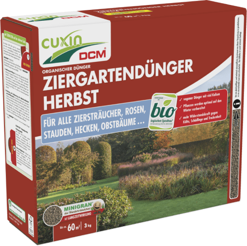 CUXIN DCM | Engrais d'automne pour jardins ornementaux | 3 kg pour 60 m²
