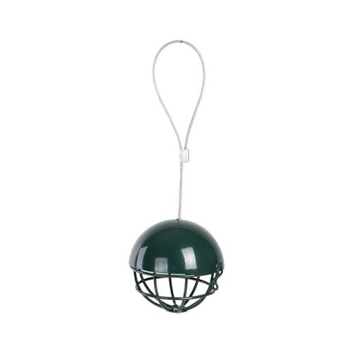 Esschert Design | Porte-boules de suif avec toit | Acier | Vert | Ø 7,3 cm