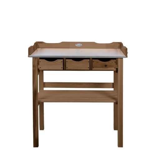 Esschert Design | Table de plantation avec tiroirs | Bois | 82 x 80 x 38 cm