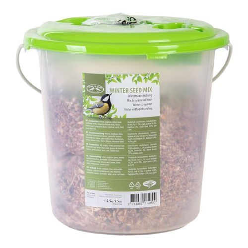 Esschert Design | Seau de rangement avec mangeoire et louche | 5,5 L