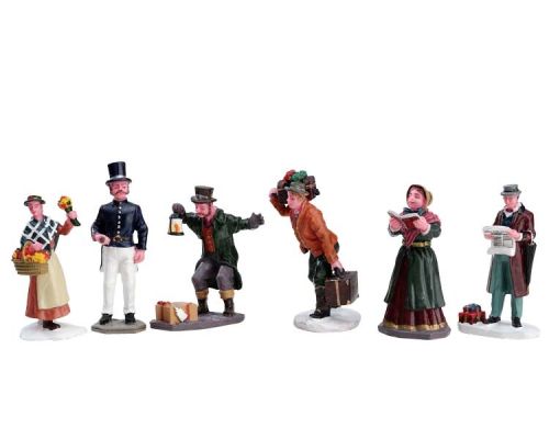 Figurines LEMAX Villageois | Lot de 6