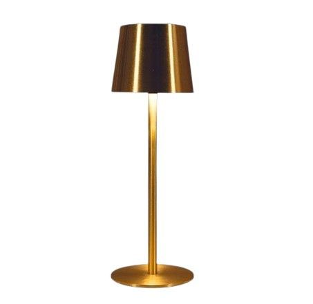 Kabellose Tischlampe | 27,5 x 9 cm | Warmweiß dimmbar | Gold | Anna's Collection