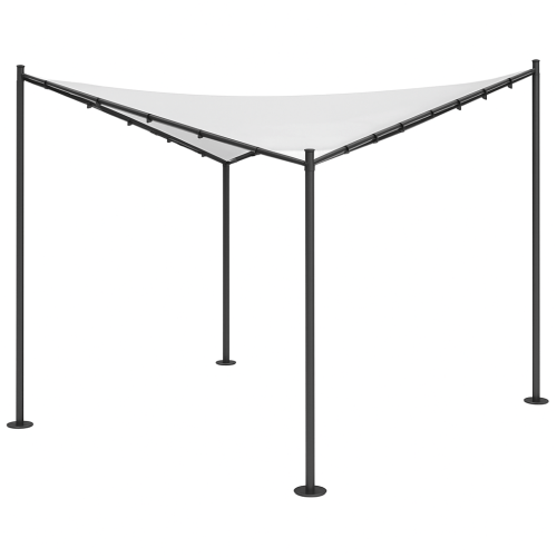 Toiture de remplacement gris clair pour tonnelle 4x4m | Compatible avec les tonnelles 4x4