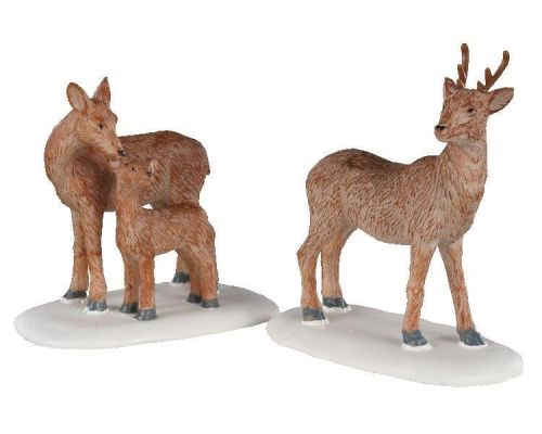 LEMAX | Famille de cerfs | Lot de 2