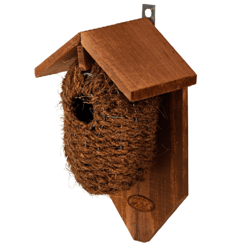 Esschert Design | Nichoir/Sac de nidification pour troglodytes mignons | Fibre de coco | 26 x 15 x 10 cm