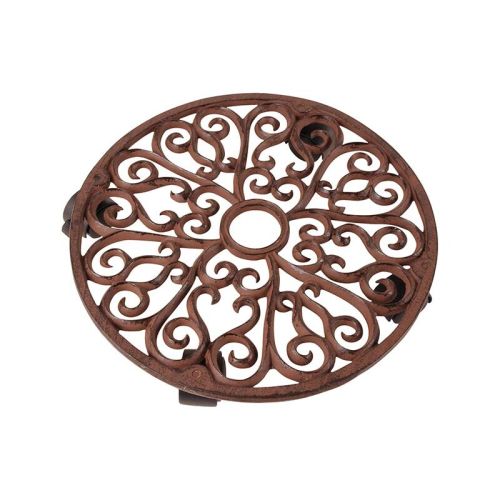 Esschert Design | Chariot à plantes | Fonte | L | Ø35 x H 6 cm