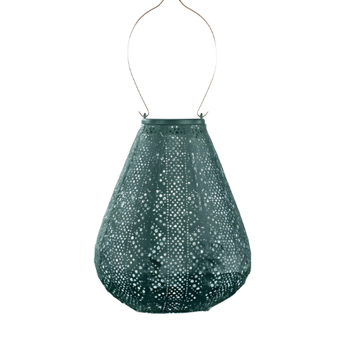 Lanterne solaire LUMIZ Tulipe | Dentelle | Verte | Ø20 cm
