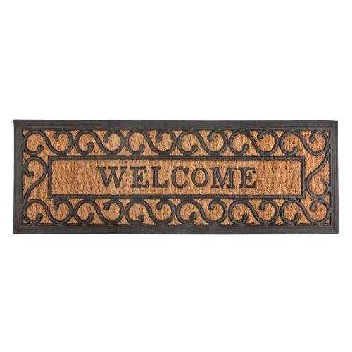 Esschert Design | Paillasson de bienvenue | Caoutchouc et noix de coco | 75 x 25 cm