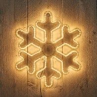 Flocon de neige SMD | 42 x 38 cm | 270 LED | Blanc chaud | Câble d'alimentation de 5 m | Transformateur IP44 | Collection Anna