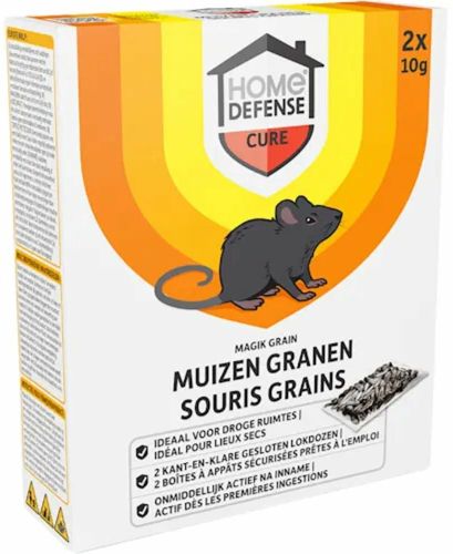 Défense à domicile |  Muizen Granen Alfachloralose Kant-en-Klare Lokdoos 2st 'Magik Grain'