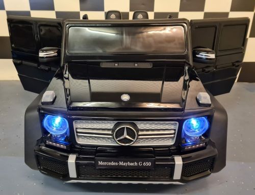 Voiture électrique pour enfants Mercedes Maybach G650 12 volts, 1 place, peinture noire