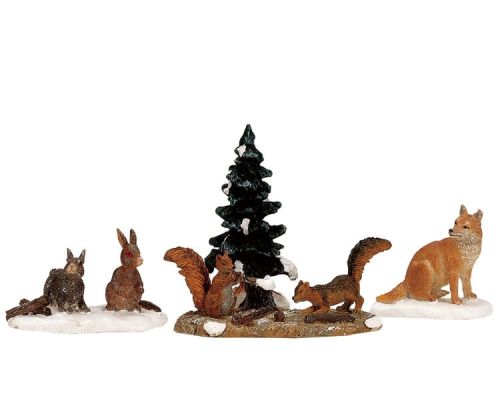 Animaux de la forêt LEMAX | Ensemble de 4