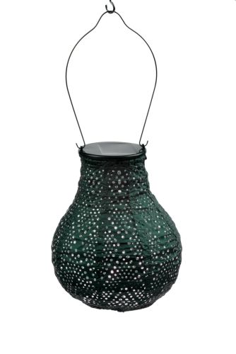 Ampoule solaire LUMIZ | Ikat | Vert | D 16 H 20 cm