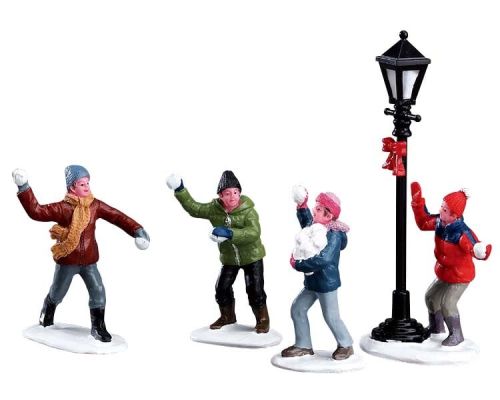 LEMAX | Bataille de boules de neige | Lot de 4