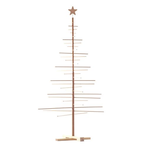 Sapin de Noël en bois L | H 190 cm × Ø 100 cm | Naturel