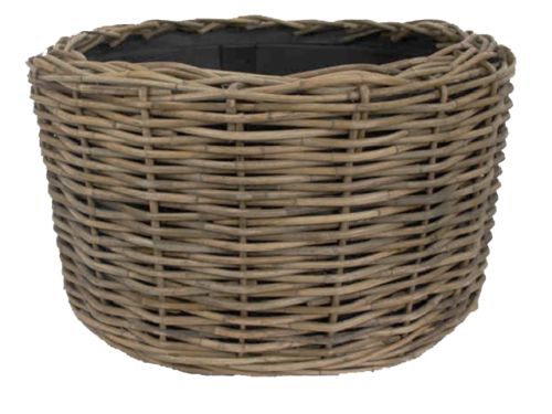 Pot de rangement en rotin Jumbo | Gris | 100 x 70 cm