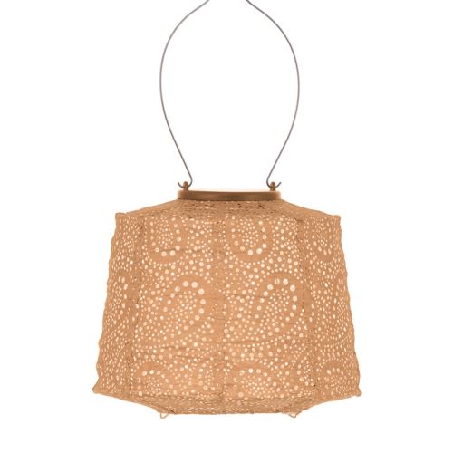 Abat-jour solaire LUMIZ | Motif cachemire | Abricot | Ø 20 cm