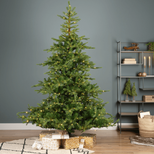 Galloway | Künstliche Fichte mit Beleuchtung | 180 cm | 3000 LED | Warmweiß | Ø120 cm