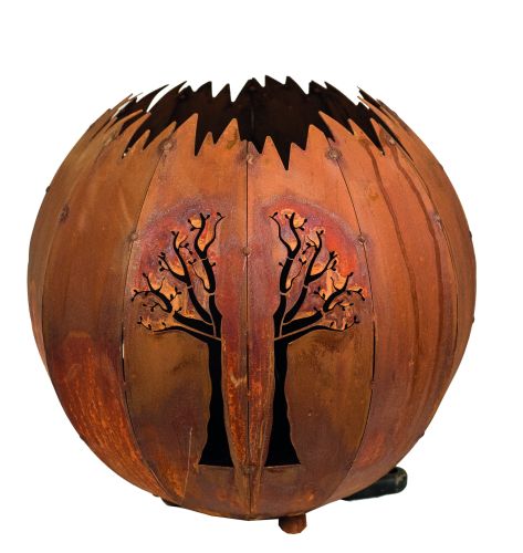 Badeko | Arbre sphérique | Aspect acier Corten | Ø 30 cm