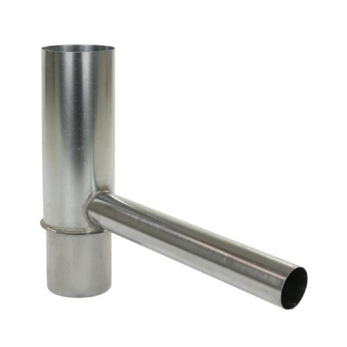 Système de remplissage de récupérateur d'eau de pluie avec trop-plein, zinc, 80 mm