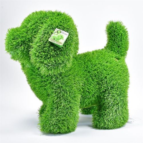 AniPlants | Figurine en herbe « Chien » debout | 45 cm