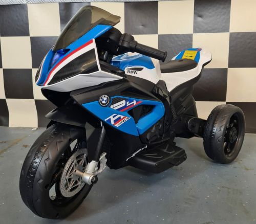 Tricycle enfant Mini BMW HP4, bleu, 12 volts