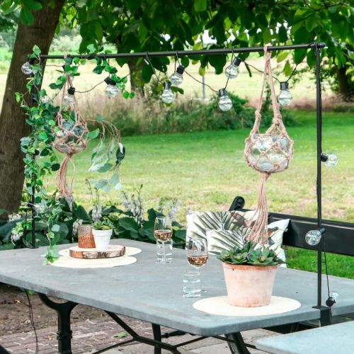 Barre décorative avec pince de table | extensible | 140 - 250 x 90 cm