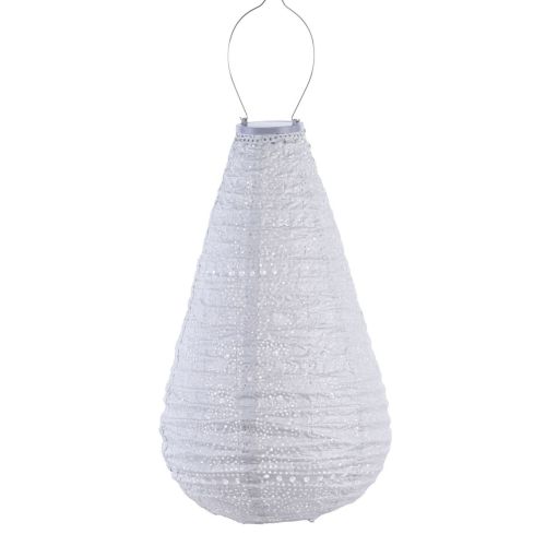 Lampe solaire LUMIZ en forme de goutte | Spectare | Argent | D 28 H 48 cm