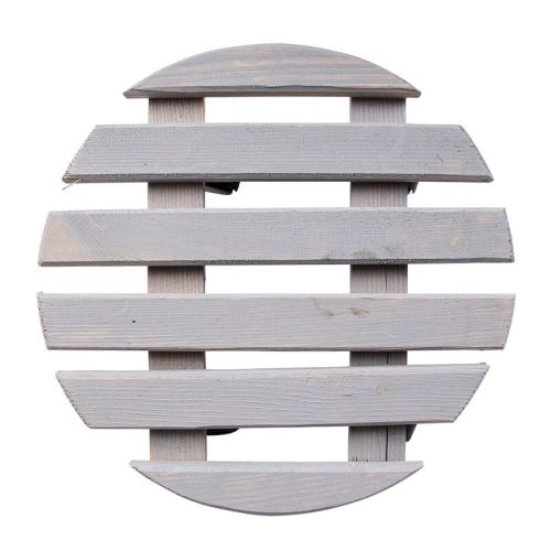 Esschert Design | Support à plantes rond | Bois | S | Ø23 x H 8 cm
