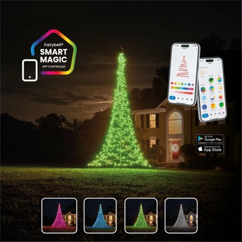 Sapin de Noël magique et intelligent Fairybell | 400 cm | 864 LED | RGBW