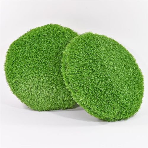 AniPlants | Coussin rond « Mobel » en forme d'herbe | 35 cm