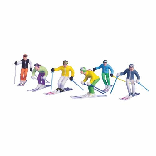 Jägerndorfer | 6 figurines de skieur | 1:32