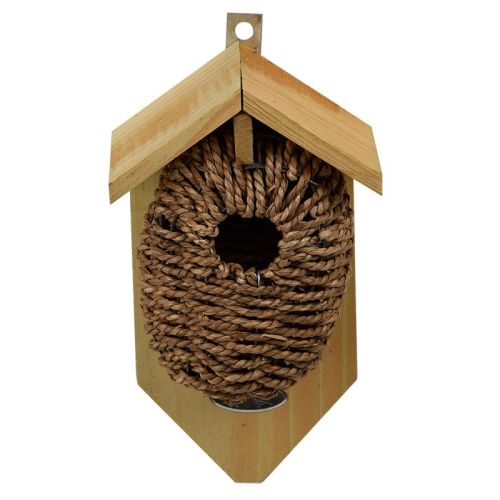 Esschert Design | Nichoir/Sac de nidification pour troglodytes mignons | Herbe marine | 26 x 15 x 10 cm