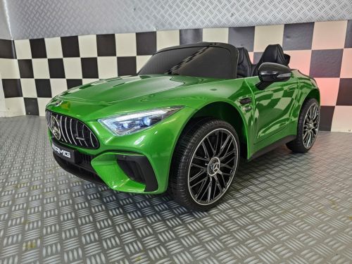 Voiture enfant Mercedes SL63, 12 volts, vert métallisé