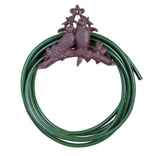 Esschert Design | Support de tuyau d'arrosage en forme d'oiseau | Fonte | 25 x 17 x 15 cm