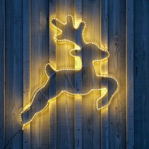 Cerf SMD | 62 x 62 cm | 270 LED | Blanc chaud | Câble d'alimentation de 5 m | Transformateur IP44 | Collection Anna