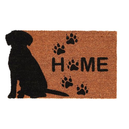 Esschert Design | Paillasson Chien et Maison | Noix de coco | 75 x 45 cm