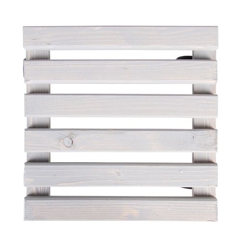 Esschert Design | Support à plantes carré | Bois | S | 24 x 8 cm