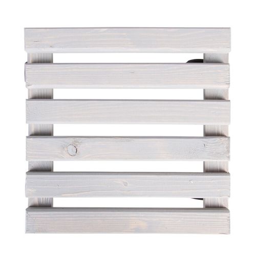 Esschert Design | Support à plantes carré | Bois | L | 29 x 8 cm