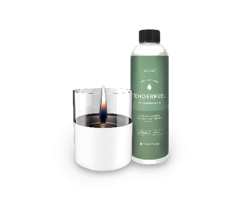 Tenderflame Lilly 10 Set Weiß + Tenderfuel