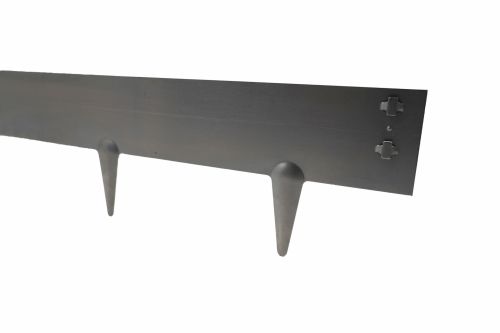 Bordure de pelouse en acier Corten | 1,5 mm | H 10,5 x L 100 cm | Fixation par clic