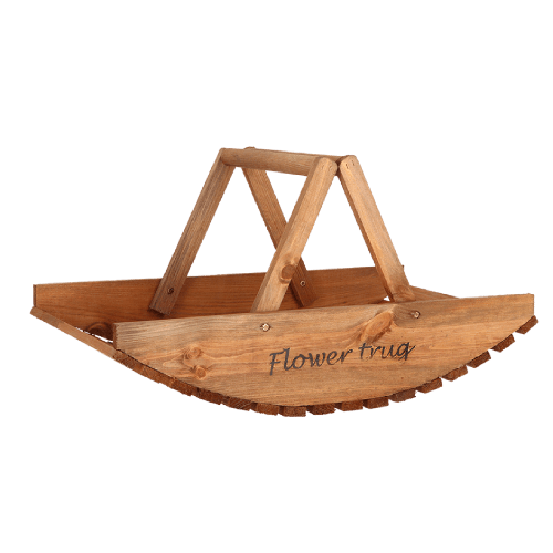 Esschert Design | Panier à fleurs | Bois | 53 x 30 x 27 cm