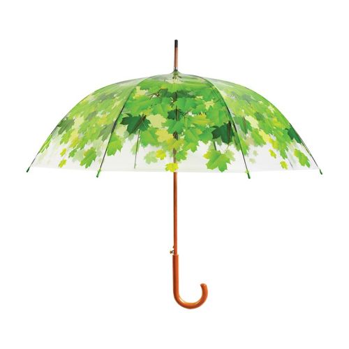 Esschert Design | Parasol transparent | Toile verte | Ø95 cm