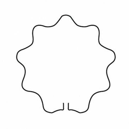 Anneau de support pour plantes | Forme ondulée circulaire | 48 cm | Paon