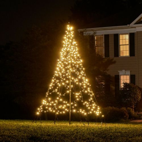Sapin de Noël Fairybell | 300 cm | 480 LED | Blanc chaud | Pied inclus
