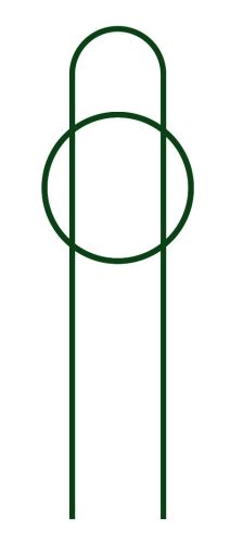 Treillis Vario, aide décorative pour l'escalade | Taille S | Vert foncé | 14 x 60 cm | Paon