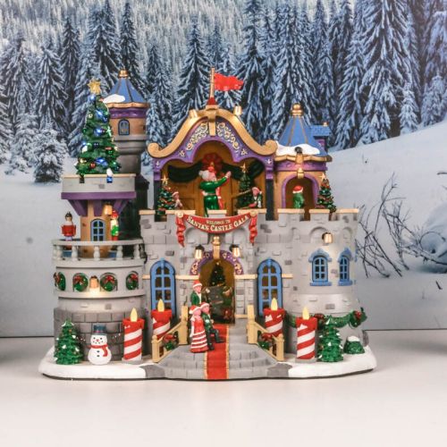 LEMAX Santa's Castle Gala | avec adaptateur 4,5 V