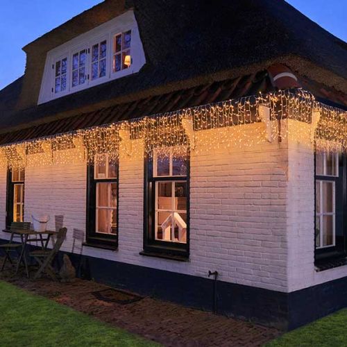 Rideaux lumineux extérieurs | 1000 LED | Blanc chaud | Collection Anna