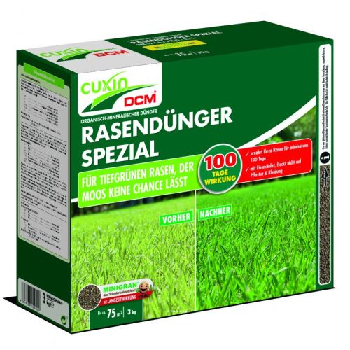 CUXIN DCM | Engrais spécial pour pelouse | 3 kg pour 75 m²