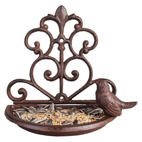 Esschert Design | Mangeoire murale | Fonte | 18 x 18 x 10 cm